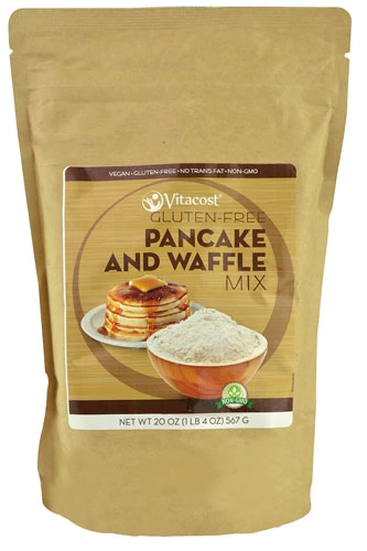 Mix para Panquecas e Waffles Vitacost Sem Glúten e Não Transgênico - 567g