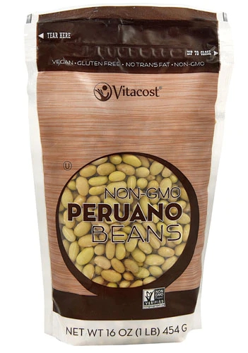 Feijão Peruano Vitacost - 454g | Não Transgênico e Sem Glúten