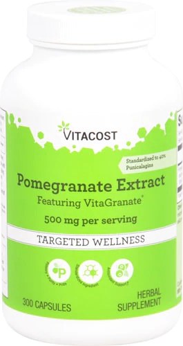Extrato de Romã VitaGranate® Vitacost - 500mg, 300 Cápsulas - Antioxidante Potente