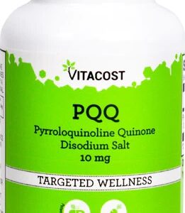 Vitacost PQQ Quinolina Pirroloquinolina Sal Dissódico 10mg 30 Cápsulas