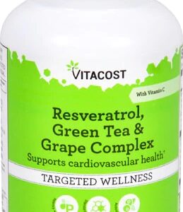 Vitacost Resveratrol Chá Verde e Uva Complex - 120 Cápsulas