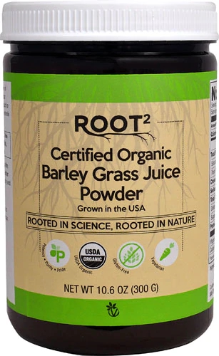 Vitacost ROOT2 Pó de Suco de Cevada Orgânica Certificada - 300g