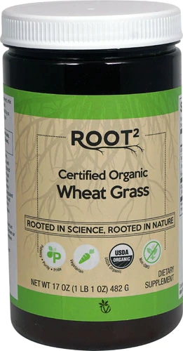 Trigo Orgânico em Pó ROOT2 Vitacost - 482g - Superalimento Certificado