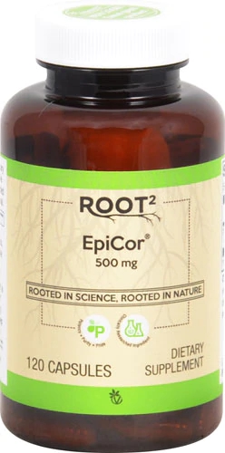 EpiCor® Vitacost ROOT2 - Fermentado de Levedura - 500mg - 120 Cápsulas - Imunidade e Bem-Estar Digestivo