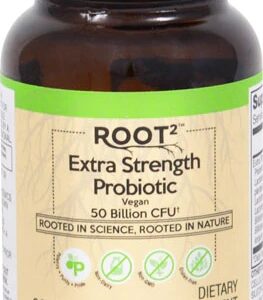 Probiótico Vegano Extra Strength ROOT2 Vitacost - 50 Bilhões de UFC - 60 Cápsulas