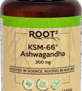 Vitacost ROOT2 KSM-66® Ashwagandha 300mg - 120 Cápsulas