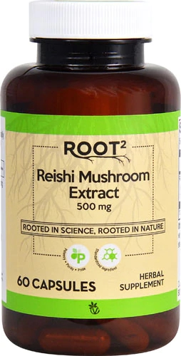 Vitacost ROOT2 Reishi Mushroom Extract - Standardized -- 500 mg - 60 Capsules