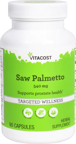 Saw Palmetto Vitacost 540mg - 90 Cápsulas - Saúde da Próstata e Bem-Estar Masculino