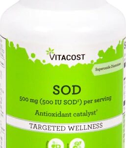 Vitacost SOD Antioxidante Catalisador 500mg - 60 Cápsulas - Poder Antioxidante Intenso