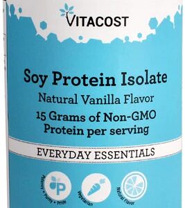 Proteína Isolada de Soja Vitacost Natural Vanilla - 454g