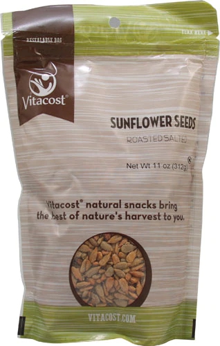 Sementes de Girassol Torradas e Salgadas Vitacost - 312g