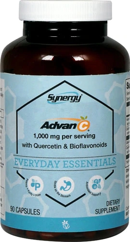 Vitacost Synergy Advan-C® 1000mg com Quercetina e Bioflavonoides - 90 Cápsulas