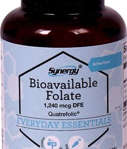 Folato Bioativo Quatrefolic® Vitacost Synergy - 1240 mcg DFE - 60 Cápsulas