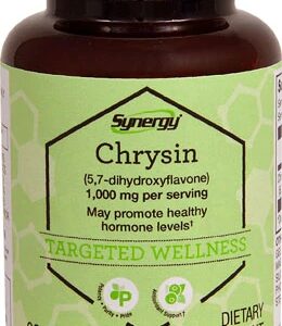 Vitacost Synergy Chrysin 1000mg por Dose - 60 Cápsulas - Flavonoide Natural