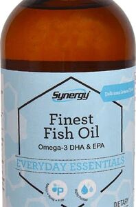 Óleo de Peixe Vitacost Synergy Líquido Ômega-3 DHA & EPA Sabor Limão 500ml