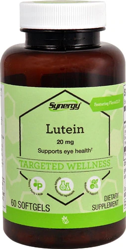 Vitacost Synergy Luteína com Zeaxantina 20mg - 60 Cápsulas Gelatinosas | Saúde Ocular Avançada