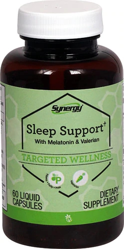Vitacost Synergy Sleep Support Melatonina Valeriana 60 Cápsulas Líquidas