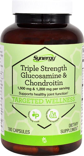 Vitacost Synergy Glucosamina e Condroitina Tripla Força 1500mg/1200mg - 180 Cápsulas