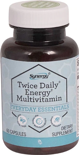 Vitacost Synergy Twice Daily® Energy† Multivitamínico 60 Cápsulas - Energia e Bem-Estar