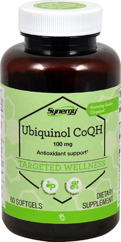 Vitacost Synergy Ubiquinol CoQH 100mg - 60 Cápsulas Gelatinosas: Energia e Saúde Celular