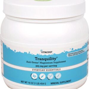 Vitacost Tranquility† Magnesium Supplement Lemon and Raspberry -- 325 mg - 16 oz
