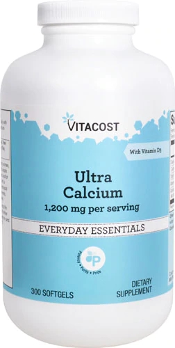 Vitacost Ultra Cálcio 1200mg com Vitamina D3 - 300 Cápsulas Gelatinosas Softgels