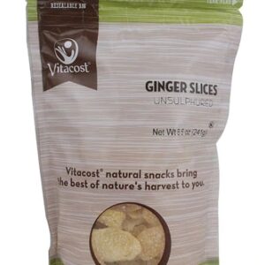 Comprar vitacost unsulphured ginger slices -- 8. 5 oz (241 g) preço no brasil coconut dried fruit food & beverages fruit suplementos em oferta suplemento importado loja 27 online promoção -