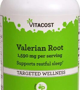 Valeriana Raiz 1590mg Vitacost - 240 Cápsulas - Bem-Estar e Relaxamento Natural