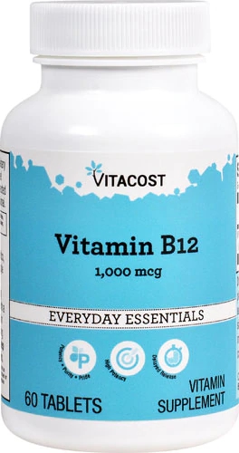 Vitacost Vitamina B12 de Liberação Lenta 1000 mcg - 60 Comprimidos