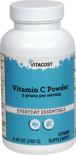 Vitacost Vitamina C em Pó 240g - Alta Potência 5g por Dose