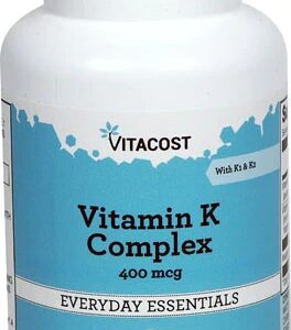 Vitacost Vitamina K Complex K1 e K2 400mcg - 180 Softgels