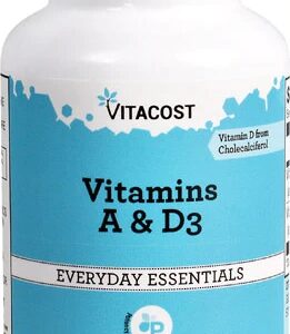 Vitacost Vitaminas A e D3 - 100 Cápsulas: Essenciais para Imunidade e Saúde Óssea