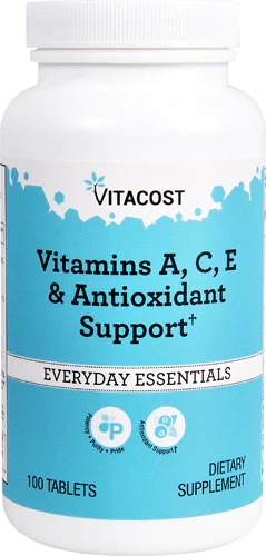 Vitacost Vitamins A, C, E & Antioxidantes - Suporte Completo 100 Tabletes