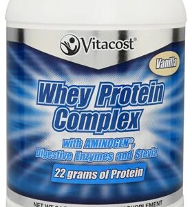 Vitacost Whey Protein Complex Vanilla - 907g - Pote para Ganho Muscular e Recuperação