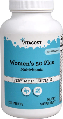 Vitacost Women's 50 Plus Multivitamínico - 120 Comprimidos: Nutrição Completa para Mulheres Acima de 50 Anos