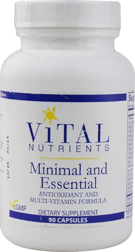 Vital Nutrients Mínimo e Essencial - Suplemento Vitamínico e Mineral - 90 Cápsulas