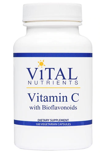 Vital Nutrients Vitamin C with Bioflavonoids -- 500 mg - 100 Vegetarian Capsules