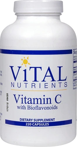 Vitamina C com Bioflavonoides Vital Nutrients - 500mg - 220 Cápsulas