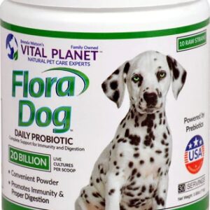 Vital Planet Flora Dog Daily Probiotic Powder -- 20 billion - 3.92 oz