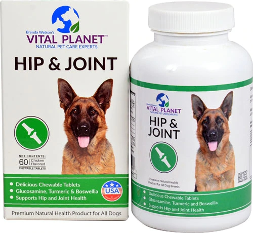 Vital Planet Hip & Joint For Dogs Chicken -- 60 Chewable Tablets