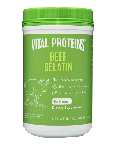 Colágeno Hidrolisado Vital Proteins Gelatina Bovina Pura 100% Sem Sabor 465g