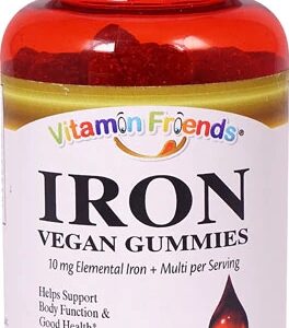 Vitamin Friends Iron Adult Gummies Sabor Morango Natural - 60 Gomas de Pectina