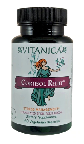 Vitanica Cortisol Relief™ - 60 Cápsulas Vegetarianas: Controle Natural do Estresse