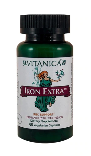 Vitanica Iron Extra RBC Support - Suplemento de Ferro e Vitaminas 60 Cápsulas Vegetarianas