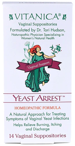 Vitanica Yeast Arrest Suporte Vaginal - 14 Supositórios
