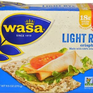 Wasa Crispbread Light Rye - Bolacha de Centeio Integral 269g