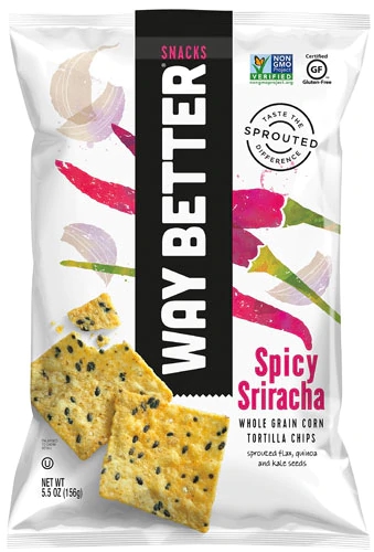 Chips de Milho Integral Way Better Snacks Sriracha Picante - 156g