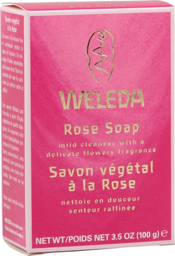 Sabonete em Barra Weleda Rose 100g - Limpeza Suave e Hidratação Natural