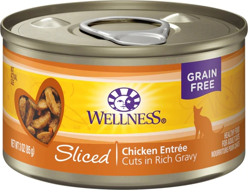 Wellness Comida Úmida para Gatos Sem Grãos Frango Fatiado - 85g
