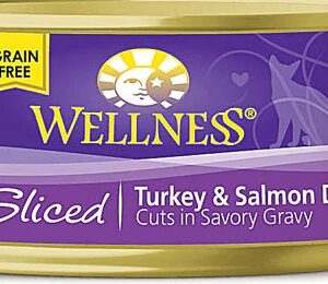 Comprar wellness canned cat food grain free sliced turkey salmon -- 5. 5 oz preço no brasil dog food & treats pet health suplementos em oferta wet food suplemento importado loja 9 online promoção -